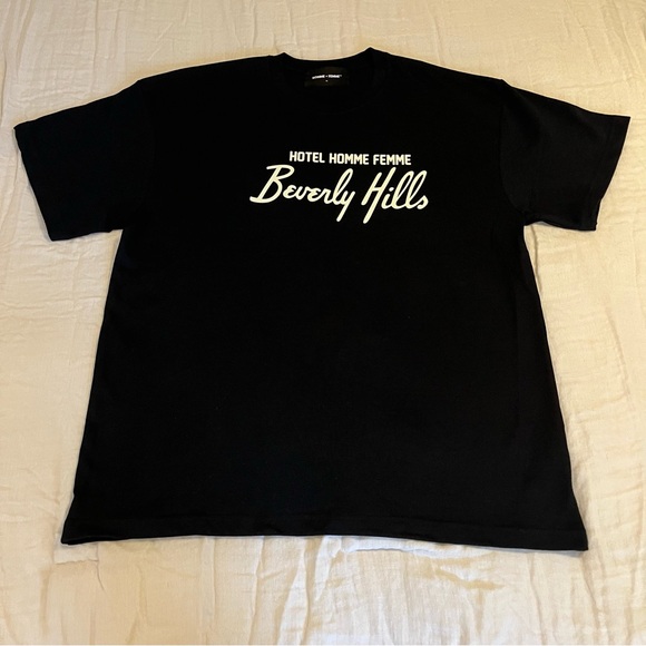 NWOT Hotel Homme Femme Men’s T-Shirt Sz XL - Picture 2 of 7